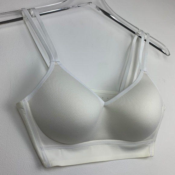NIKE — Cream & White Indy Breathe Yoga/Sports Bra - Picture 6 of 6